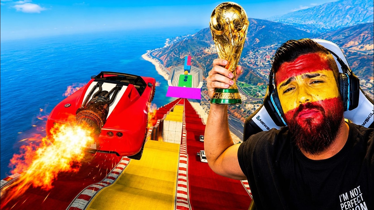 MEGA RAMPA ESPECIAL ESPAÑA CAMPEONA DEL MUNDO - GTA 5 ONLINE