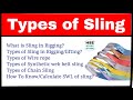 Types Of Sling Types Of Wire Rope Sling Web Belt Sling Chain Sling How To Calculate SWL Of Sling