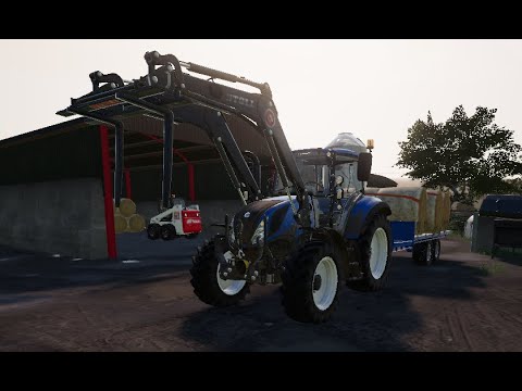 FS19 | Stacking and Hauling Straw | Aghalee Farm | Time-lapse