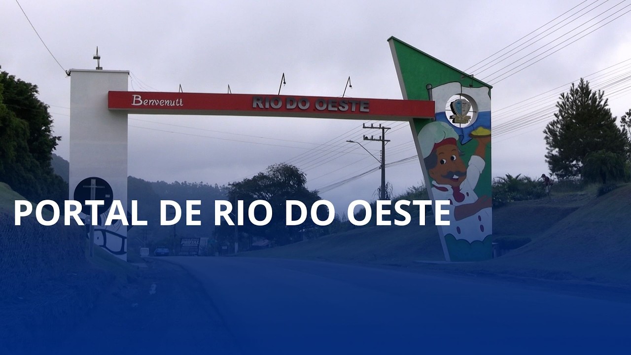 Nova pintura no portal de Rio do Oeste resgata tradição e cultura italianas