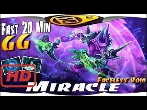 DOTA 2 PRO 2017 | Miracle- [Faceless Void] Fast 20 Min GG Linken's Sphere & Blink - Dota 2