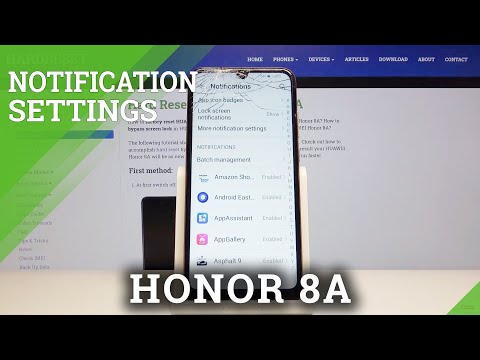 How to Enter Notification Settings in HONOR 8A – Mange Notification Settings