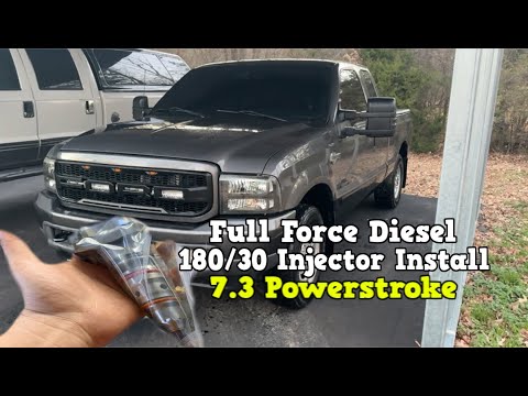FUEL FORCE DIESEL STAGE 1.5 180/30 INJECTOR INSTALL 7.3 POWRSTROKE 400HP UPGRADE