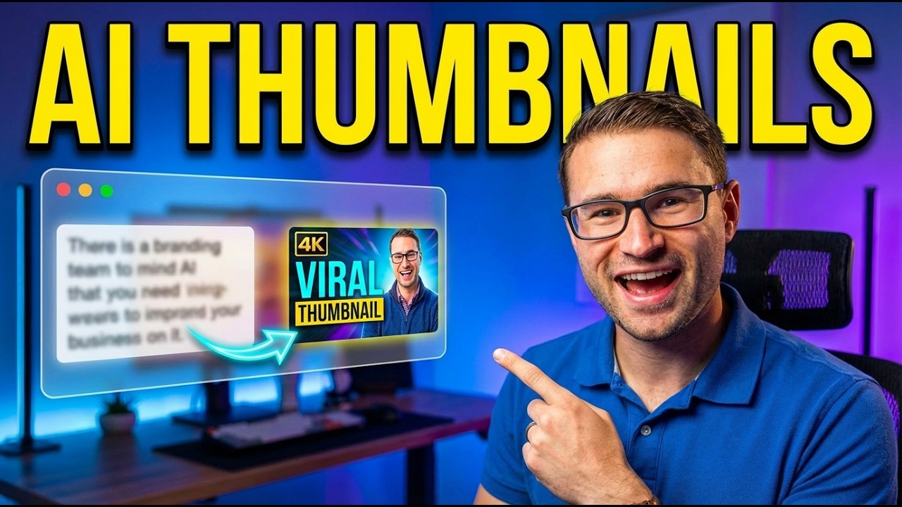 Thumbnail: How to Create YouTube Thumbnails with AI using ThumbnailCreator.com AI YouTube Thumbnail Generator