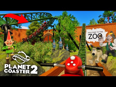 I built a Wallace & Gromit Roller Coaster in Planet Coaster 2!!