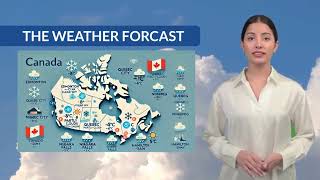 Learn English with Canada Weather Forecast - Fun & Simple! / A1-A2 Level / English Learning