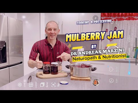 Cooking & Preserving Mulberry Jam#cooking#preservingfood#mulberries#jam