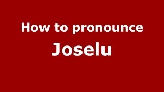 How to pronounce Joselu