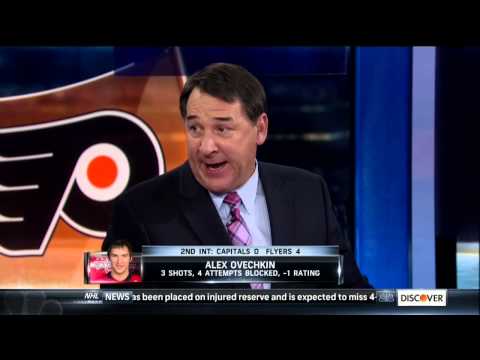 Mike Milbury rips Alex Ovechkin Feb 27 2013 Washington Capitals vs Philadelphia Flyers NHL Hockey