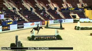 preview picture of video '475 STEAL THE CROWD Coco Fath, Class 17 Pony Hunter Winners Stake'