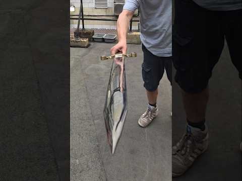 Making the Z Sword #brass #brass #sword #diy #metalcasting #shorts