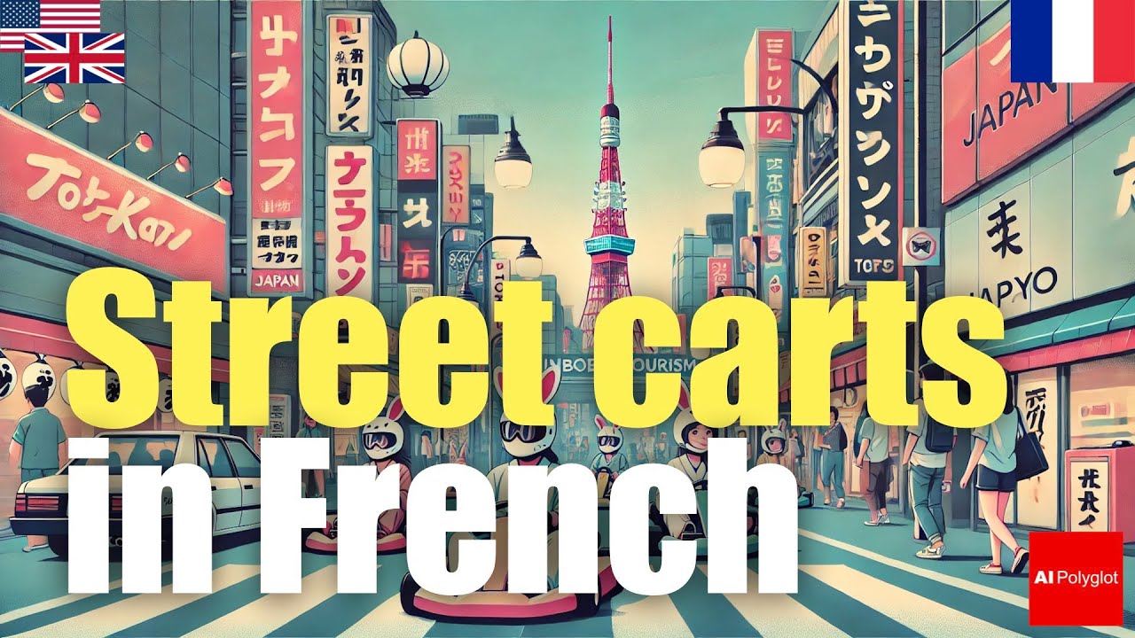 Street carts in French | Passive listening | with hiragana episode artwork