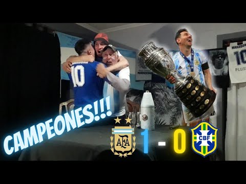 ¡ARGENTINA CAMPEÓN! Argentina 1 - 0 Brasil | Reacciones de hinchas | Copa América 2021
