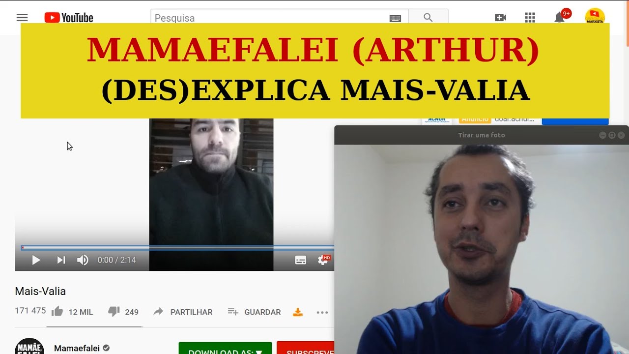 MAMÃE FALEI Besteira | Arthur (Des)explica Mais-Valia | REAGINDO EP #50