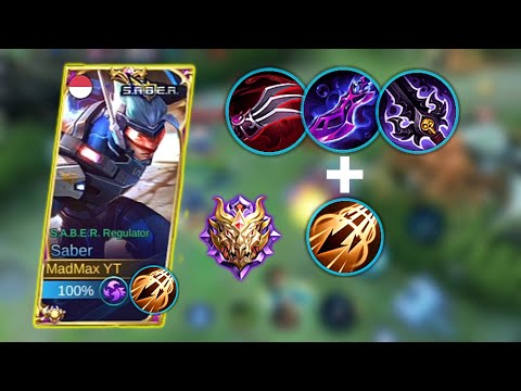 Saber Full attack speed Build 🔥 | Inspire Saber in Mythic ‼️ Crazy Build(Must Try ✅)