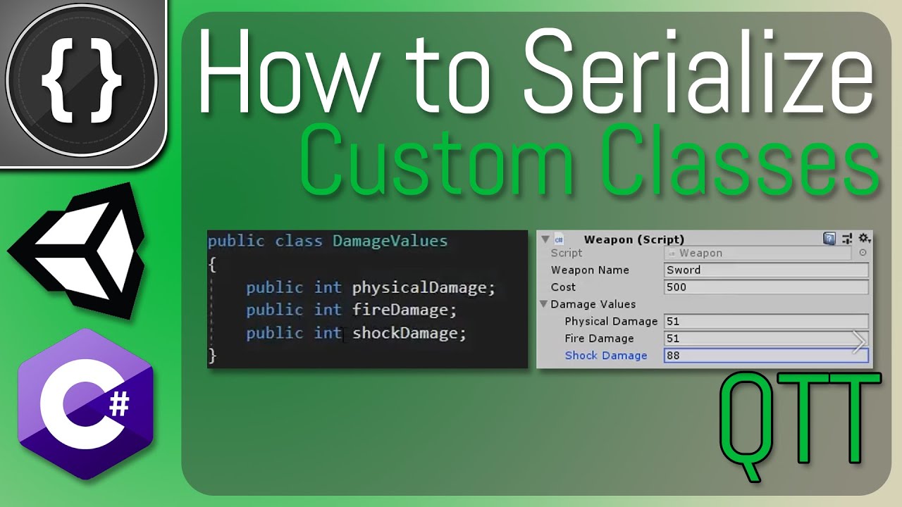 Serializing Custom Classes [Unity Tutorial]