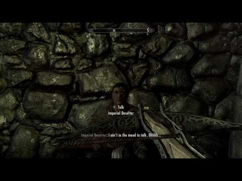 Skyrim - Redwater Den + Helgen Imperial Deserter