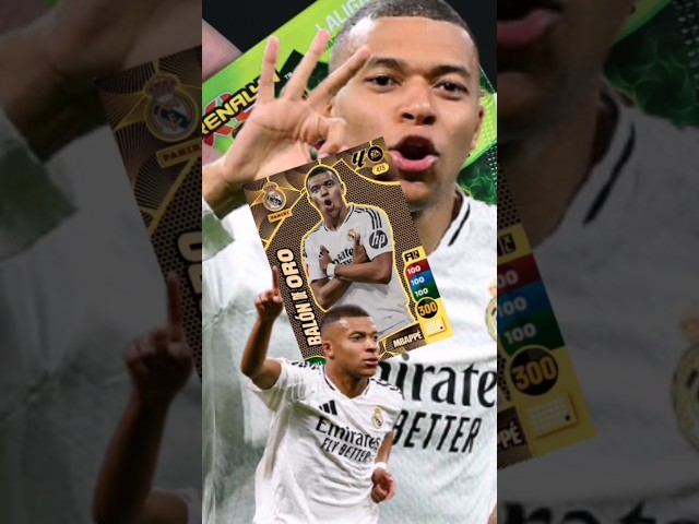 Vídeo relacionado con MBAPPE Balón de Oro Carta Cromo 2025 2026 La Liga 25 26