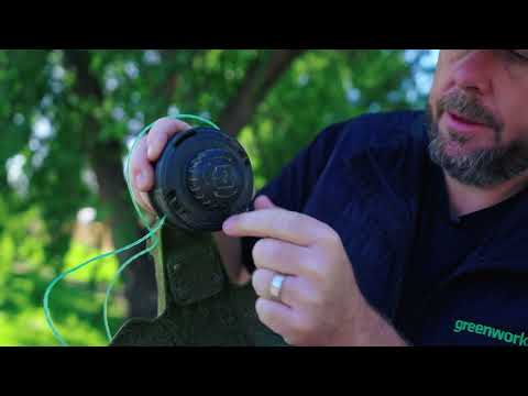 How to load the Greenworks "Load N’ Go" Trimmer Head