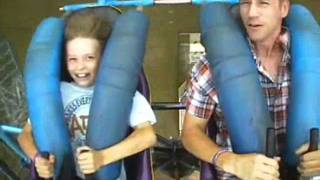preview picture of video 'Hunter and Mike on SlingShot at Darien Lake Theme Park'