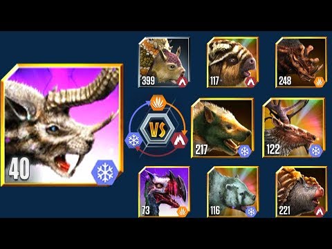 SMITHETOCERAS vs ALL CREATURES | JURASSIC WORLD THE GAME