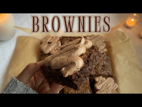 Soft Chewy Brownies ♡ Bake With Me
