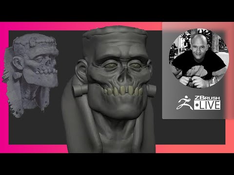 Sculpting with Andre Ferwerda: Halloween Frankenstein - ZBrush 2021.7