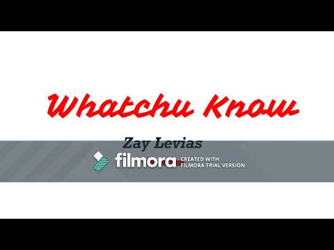 Whatchu know - ZayLevias