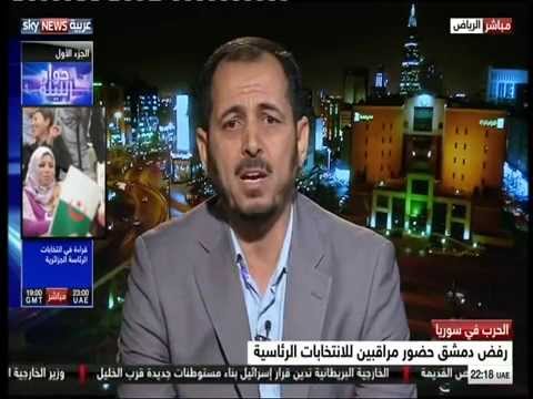 مصطفى نواف العلي على سكاي نيوز يعلق على ترشح المجرم بشار الأسد لإنتخابات رئيس الجمهورية بسخرية