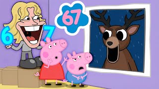 Download lagu 67 Meme and Peppa Pig Escape From Deer 99 Nights in the Forest - Peppa Parody Animation mp3