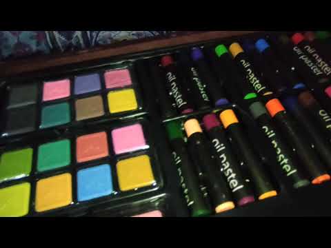 unboxing and review of Deluxe art creativity (wooden box)