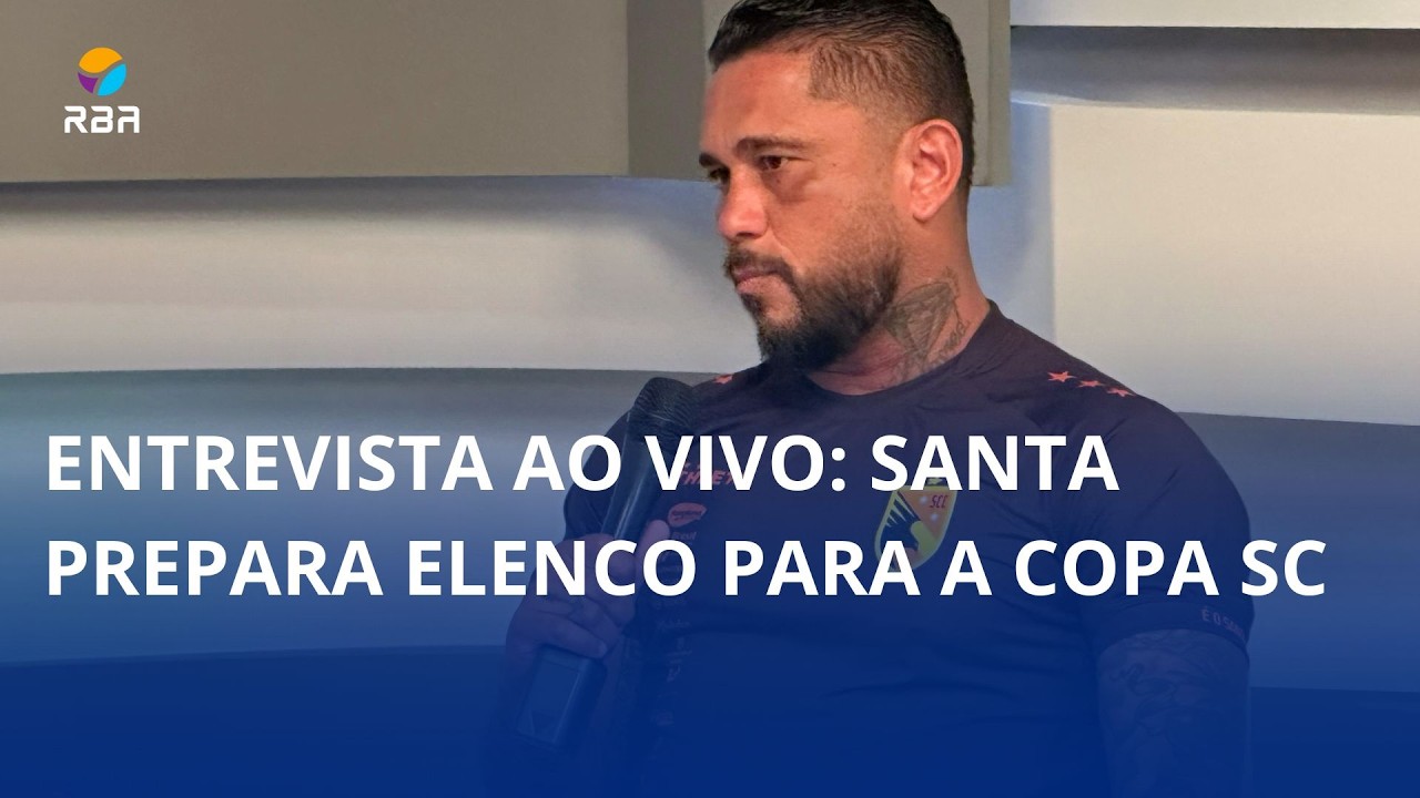 Entrevista ao vivo: Santa prepara elenco para a Copa SC 🦅