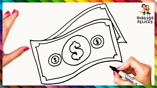 Cómo Dibujar Billetes De Dinero 💵💲 Dibujar Dinero