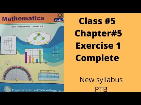 Class 5, Unit 5, Distance&Time, Exercise 1 Complete, PTB , SNC, New Syllabus.