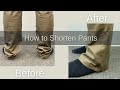 How To Shorten And Hem Pants With A Double Folded Hem How To Sew A Jean Hem