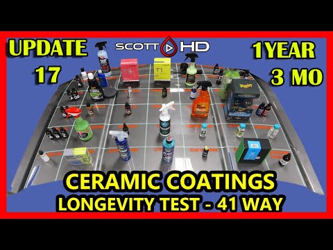 Ceramic Coating Longevity Test - 41 WAY - The ULTIMATE comparison test - UPDATE 17 -1 YEAR, 3 MONTHS