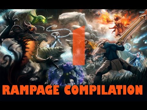 Dota 2 Rampage  - Rampage compilation vol. 1