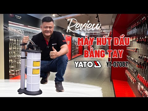 Насос ручной для откачки масла YATO 9 л, 3 зонда, полипропилен (YT-07087)