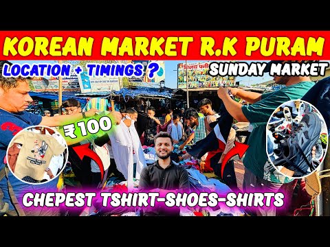 Korean market RK Puram | RK Puram Sunday Market | Korean clothes market in Delhi | Cheapest market