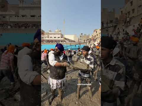Sarovar Cleaning Sewa Amritsar Sahib😱🩷 #amritsarislive