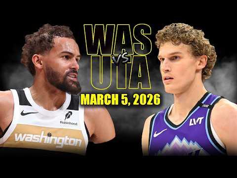Utah Jazz vs Washington Wizards Full Game Highlights – March 5, 2026 | NBA Season