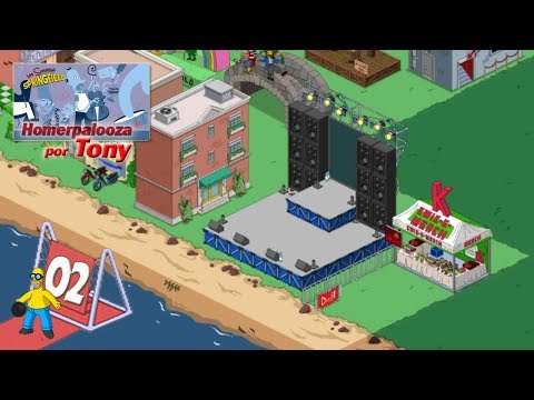 Los Simpson Springfield "Homerpalooza, Cap. 2 - El Puesto del Badulaque y las Entradas" por Tony