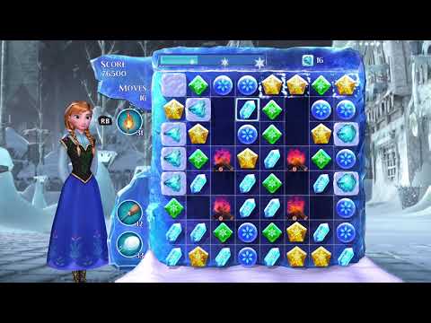 Frozen Free Fall: Snowball Fight Level 215 Walkthrough, No Power Ups
