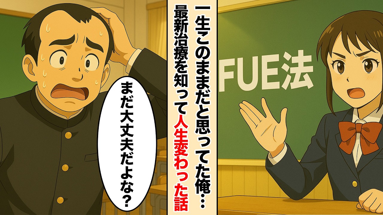 【植毛】一生このままだと思っていた俺・・・最新薄毛治療を知って人生変わった話