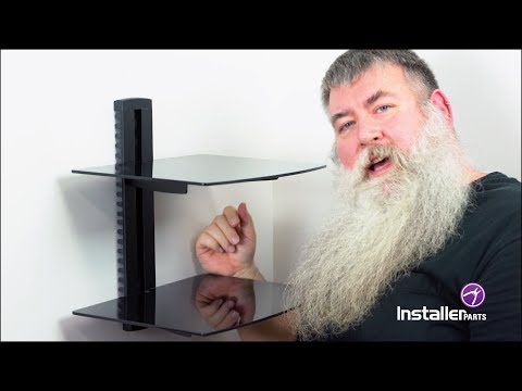 InstallerParts Episode 26 - Aluminum Tempered Glass DVD Mount Double Deck, Black