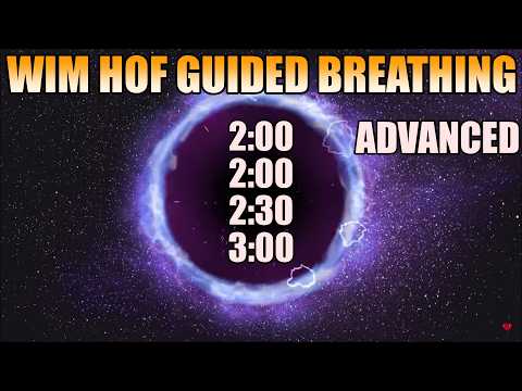 4 rounds Deep Inhale Wim Hof Breathing Guided - spacial sounds