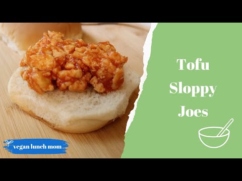 Easy Tofu Sloppy Joes #veganrecipes