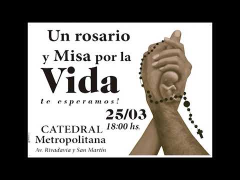 Rosario por la Vida en la catedral