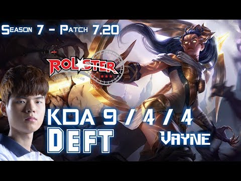 KT Deft VAYNE vs JHIN ADC - Patch 7.20 KR Ranked