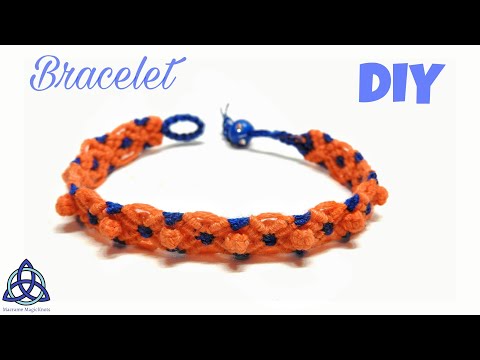 Macrame Bracelet with Beads Tutorial Easy Jewelry Making